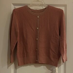 Women's Dust Pink Cardigan like Sweater
